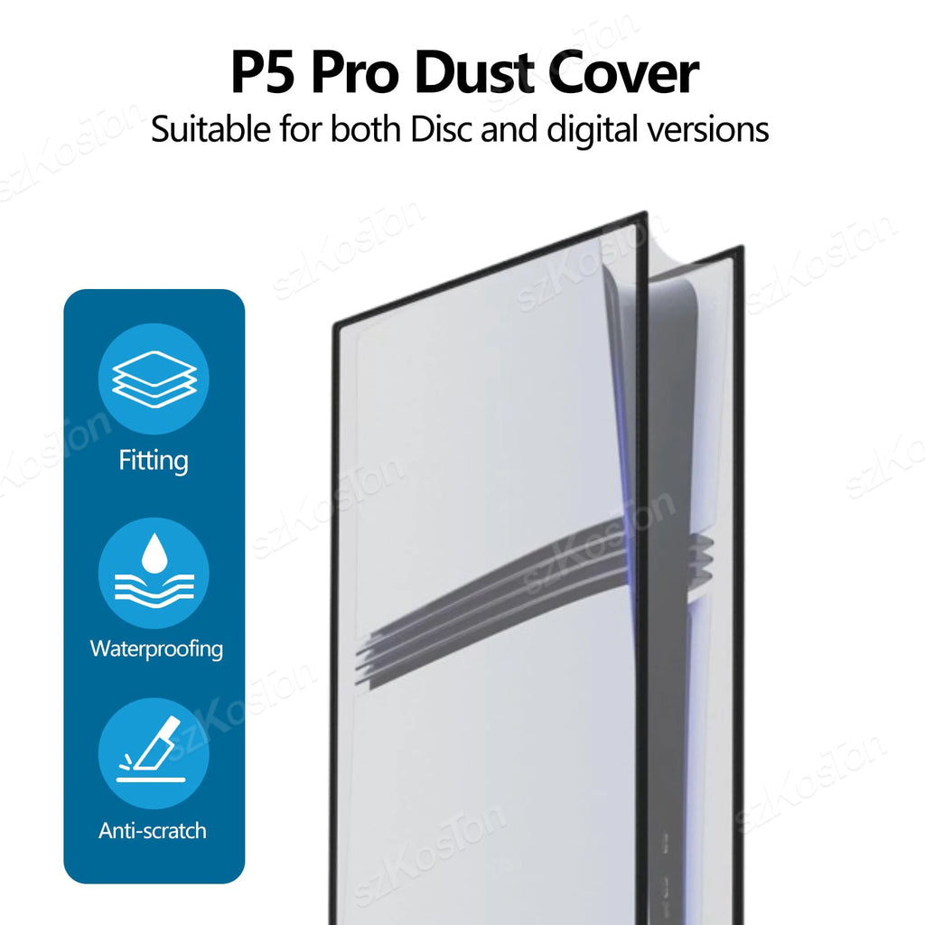 Translucent Dust Cover for PS5 Pro Console Digital Edition &