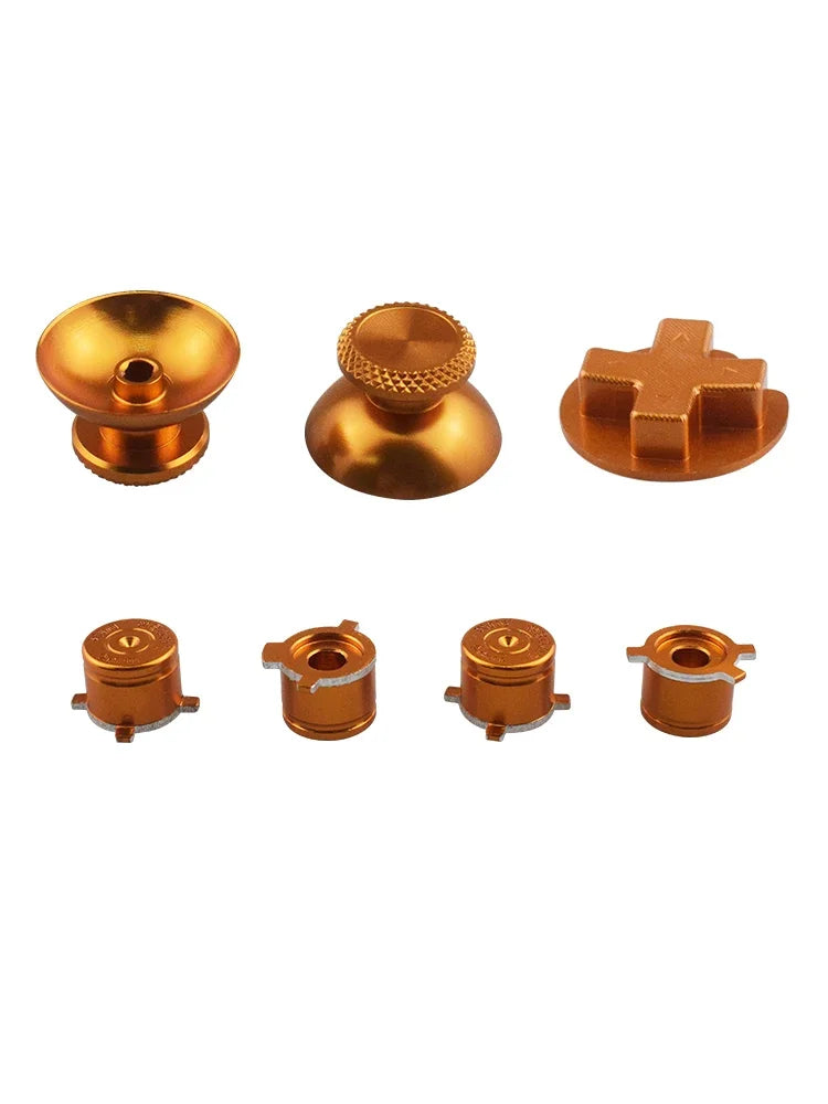 DATA FROG Replacement Thumb Sticks ABXY Buttons Metal Parts 