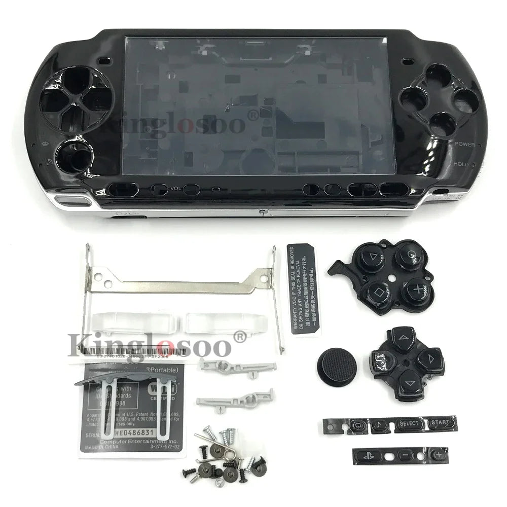 Full Housing Shell Case for PSP 3000 PSP3000 Console Replacement Protective Cover with Buttons Kit & Screws Accessory 7 Color