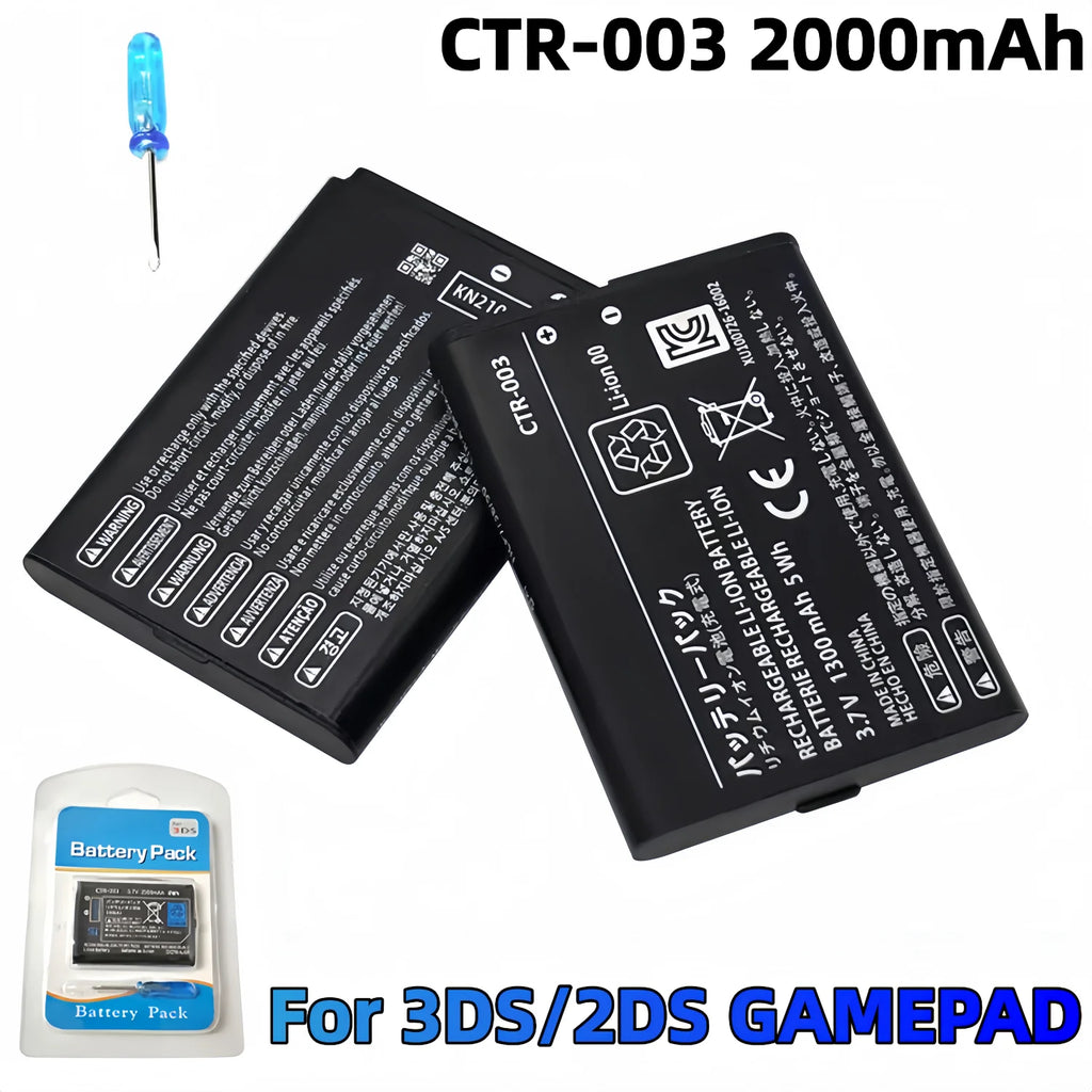 CTR-003 2000mAh High Capacity 3.7V Rechargeable Lithium Buil