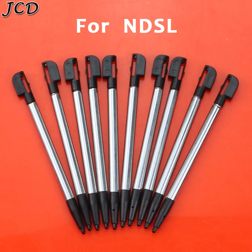 JCD 10PCS Metal Telescopic Stylus Plastic Stylus Touch Screen Pen for 2DS 3DS New 2DS LL XL New 3DS XL LL For NDSL NDSi