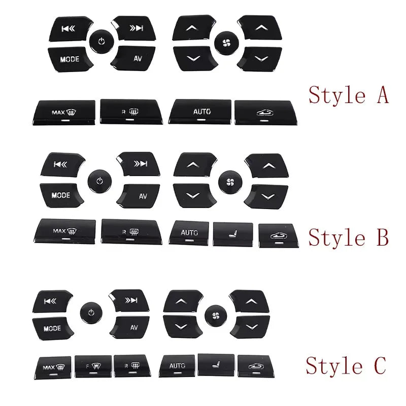 For Jaguar XJ XF 2010-2019 Stainless Steel Black Car Center 