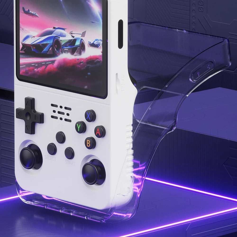 Transparent Protective Case for R36S Handheld Game Console A