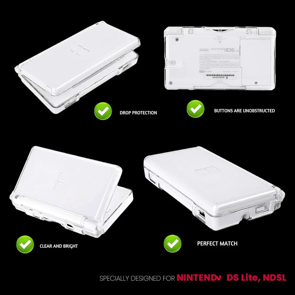 Protective Transparent Hard Shell Case Cover for Nintend DS 
