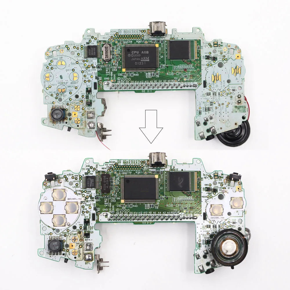For GB GBA GBC GBP Clicky Tactile Button Kit Mod W/ Conducti
