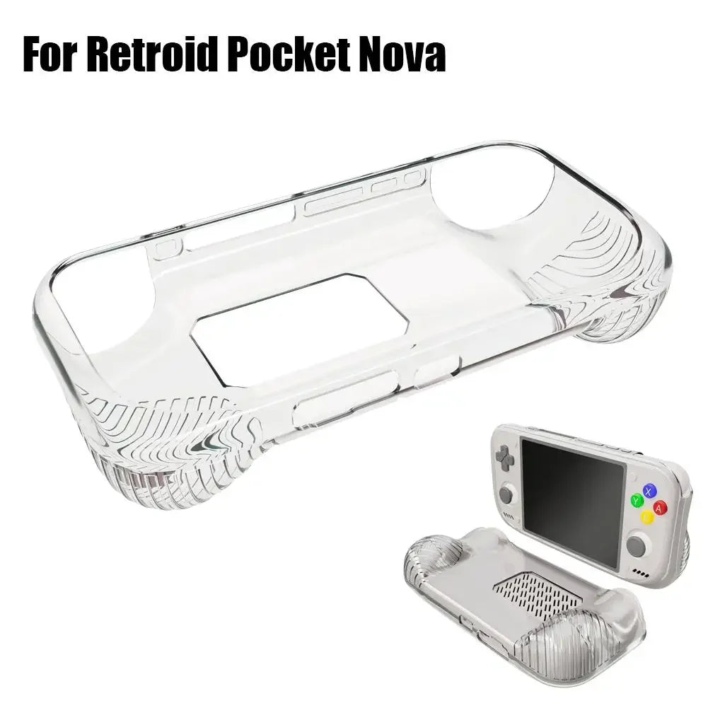 TPU Protective Case For Retroid Pocket Nova Handheld Game Console Ergonomic Textured Grip Cover Shockproof Shell