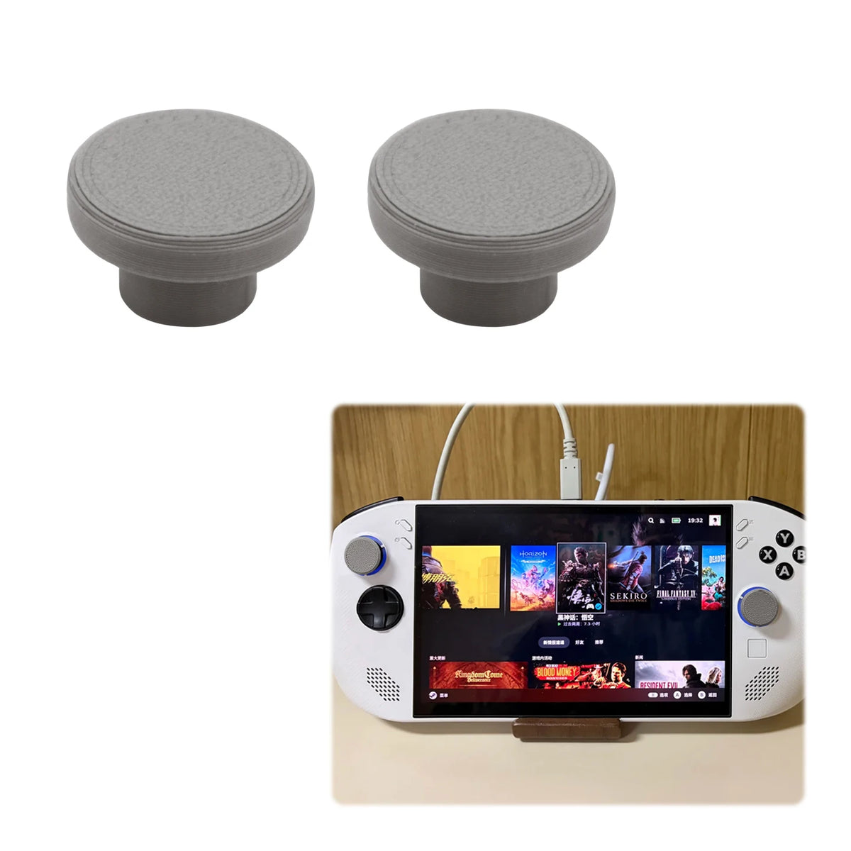 2Pcs Analog Thumb Stick Grip Cap For Legion Go S Controller Gamepad Rocker Caps Thumbstick Accessories