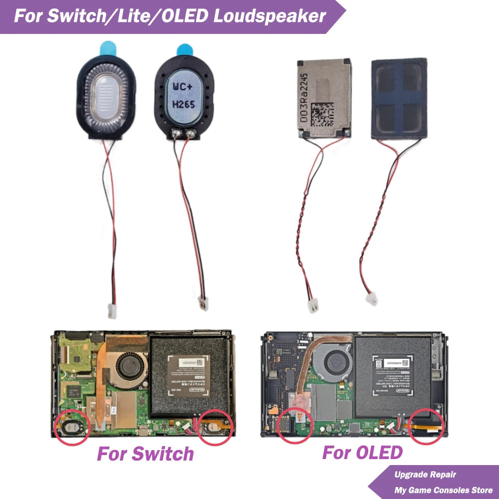 2/4/10pcs Loudspeaker for Nintendo Switch Lite OLED Console 