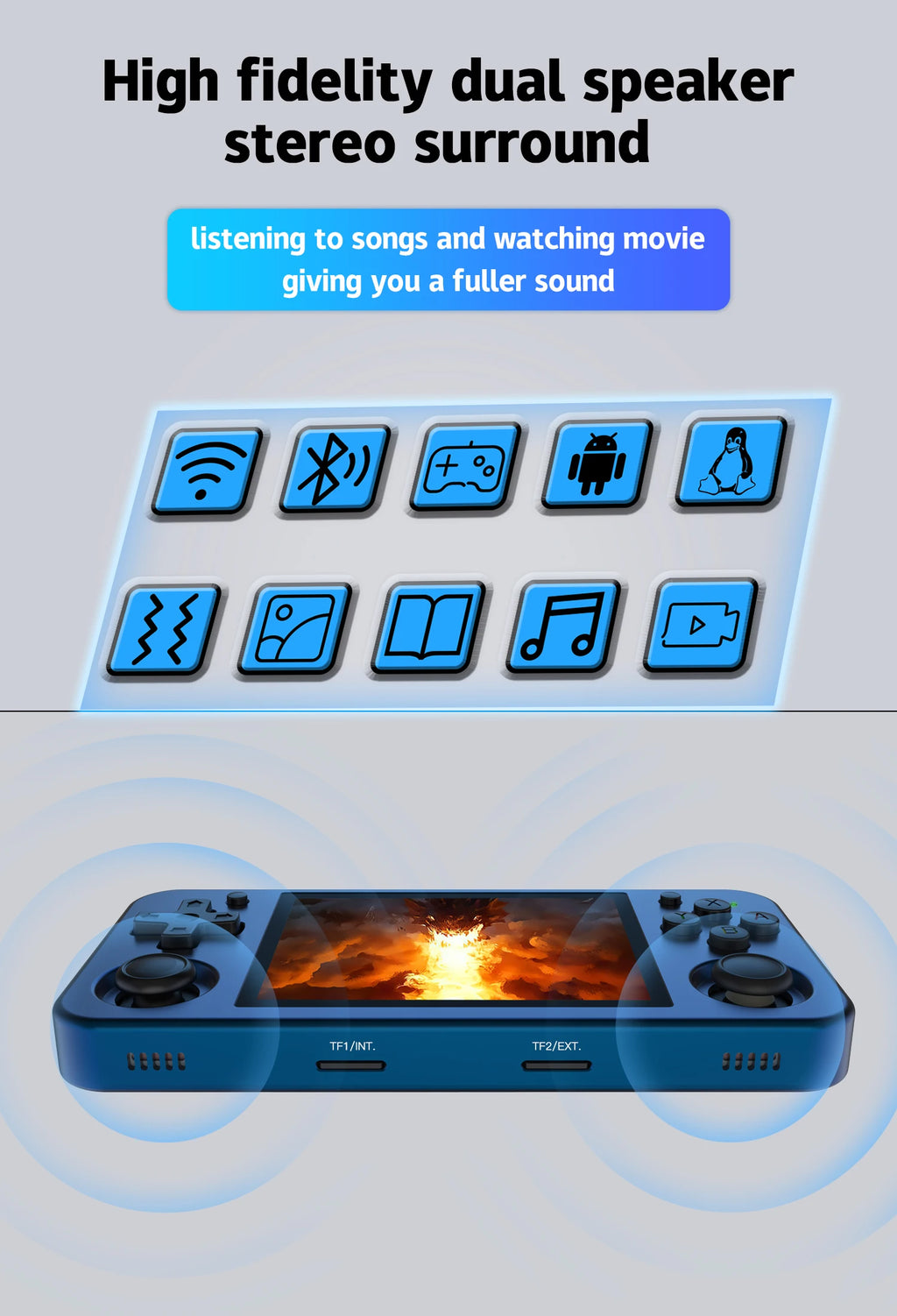 Anbernic RG353M Handheld Game Console Aluminum Alloy Shell 3