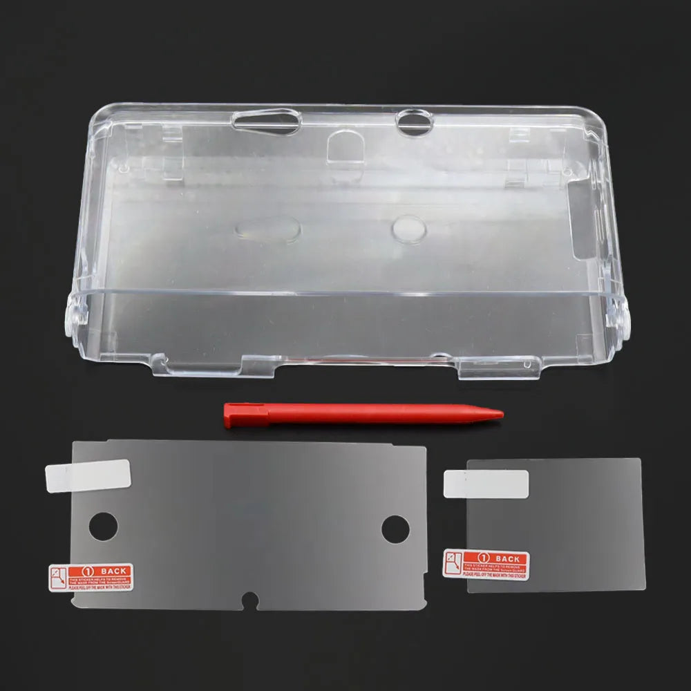 Clear Split Transparent Hard Case for 3DS Protective Shell w