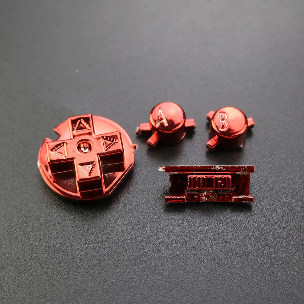 YUXI 1Set Replacement For Color GBC Console Buttons Kit A B D-pad Key Power On Off Button