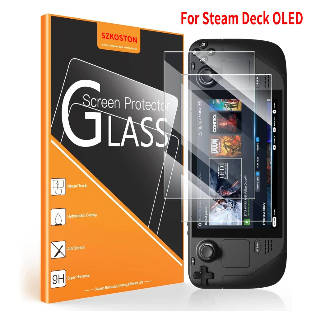 2 Pack Screen Protector for Steam Deck OLED 7.4 Inch Anti-Sc