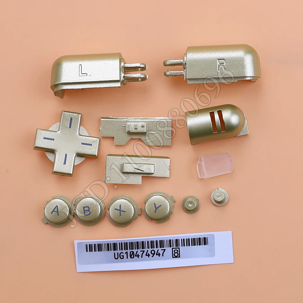 1Set Replacement A B X Y L R D Pad Cross Button Full Button Set For DS Lite NDSL Buttons For DS Lite For NDSL Console