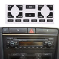 Car Styling Repair Stickers Radio Stereo Worn Peeling Button