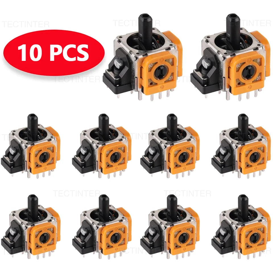 10PCS 3D Analog Joystick ThumbStick For PS5/PS4/Nintendo Swi