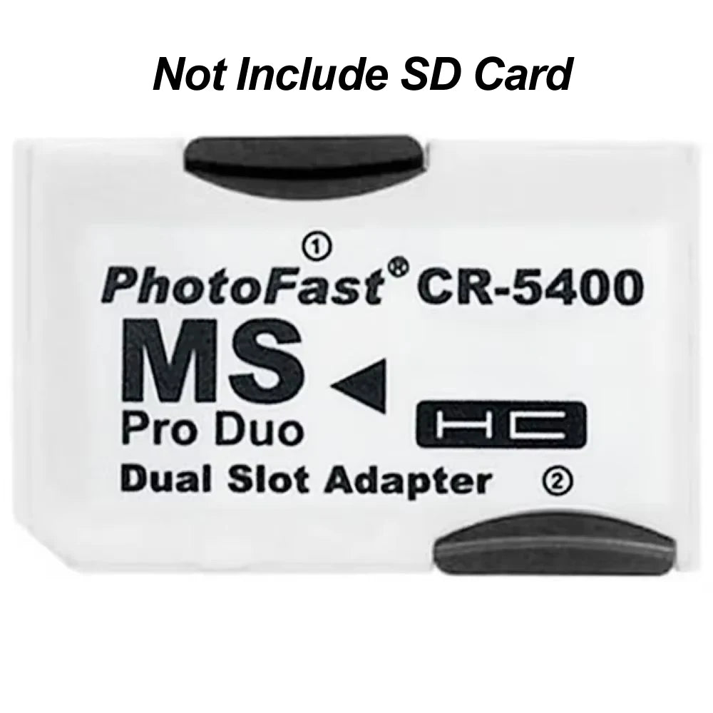 Memory Stick Pro Duo Reader TF to MS SD Card for PSP1000/PSP2000/PSP3000 Converter Adapter Dual Slot Adapter for PSP Accessories