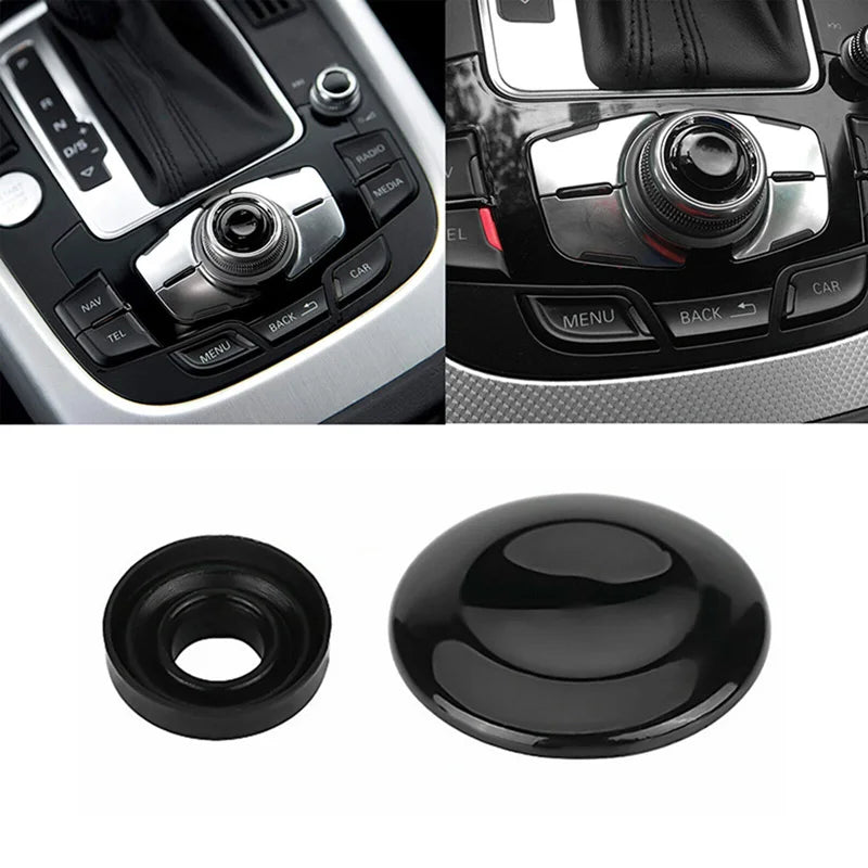 For Audi A4 S4 A5 Q5 A6 S6 Car Glossy Black MMI Knob Switch 