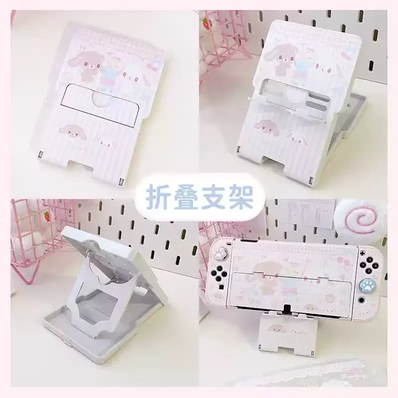 Original Design Girl Heart Dessert Rabbit Cute Switch Protective Case Oled Soft Shell Ns Anime Handle Shell Animation Surroundin