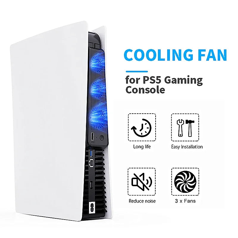 For PS5 Gaming Console Universal Cooling Fan PS5 Console Coo