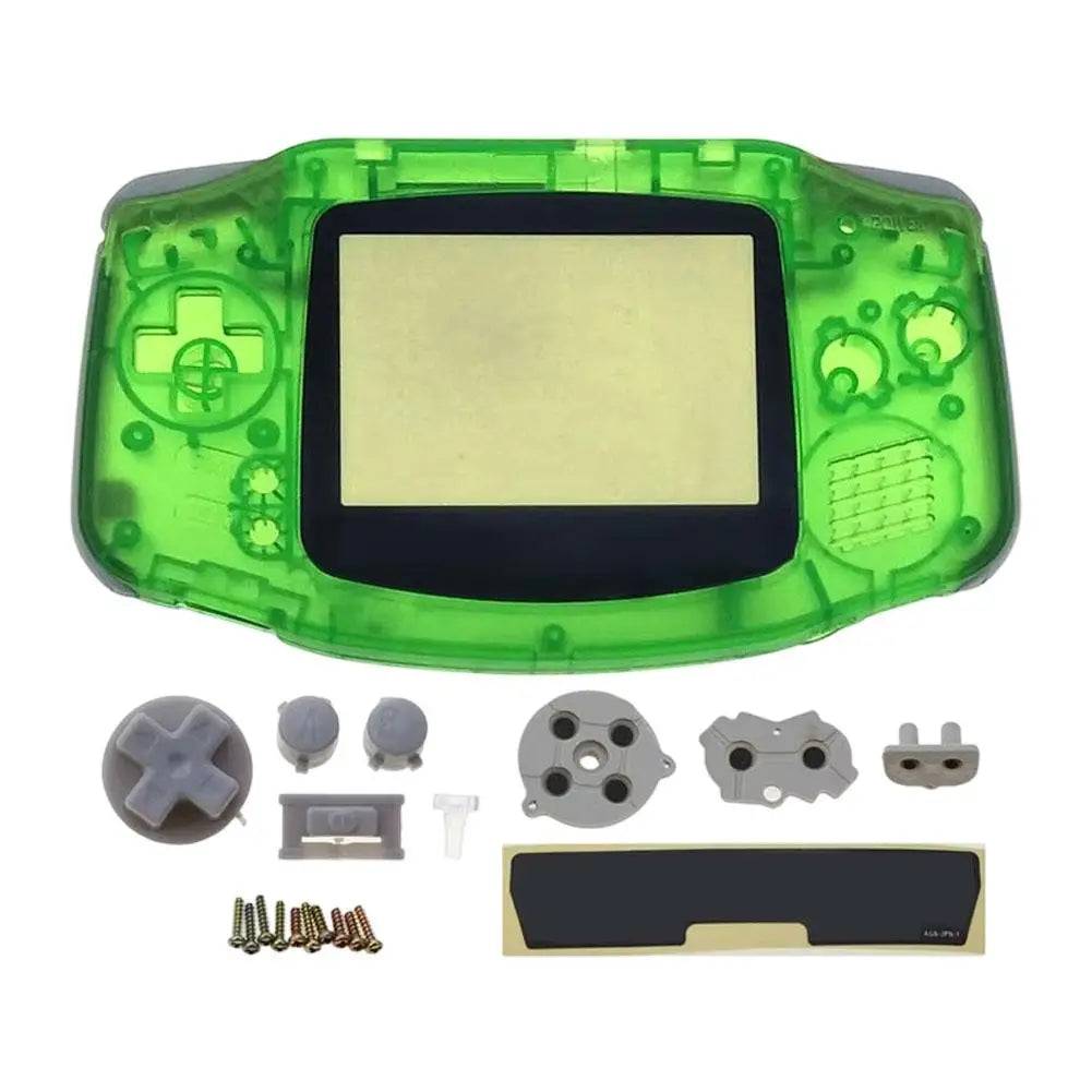 14 Styles Advance Game Console Replacement Casing For GBA Full Replacement Housing Shell Complete Buttons Screws Faceplate Kit