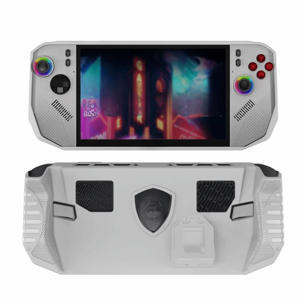 For MSI Claw A8 BZ2EM New Handheld Game Console Case Anti Slip Protective Cover TPU Soft Shockproof Host Shell with Kickstand