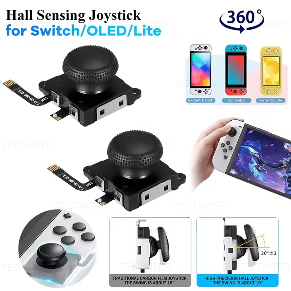 Hall Effect Joystick for Nintendo Switch/Lite/OLED Controlle