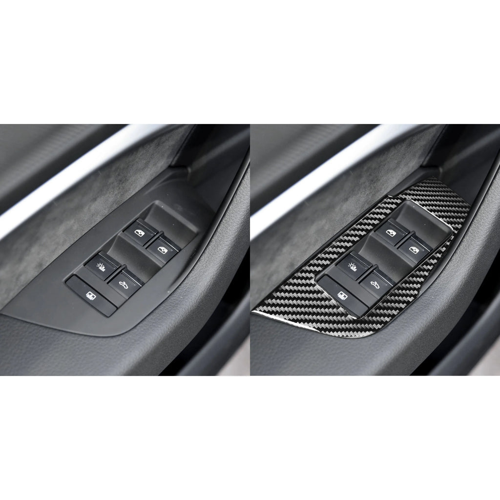 For Adui A6 A7 C8 2019-2024 Carbon Fiber Door Window Lift Bu