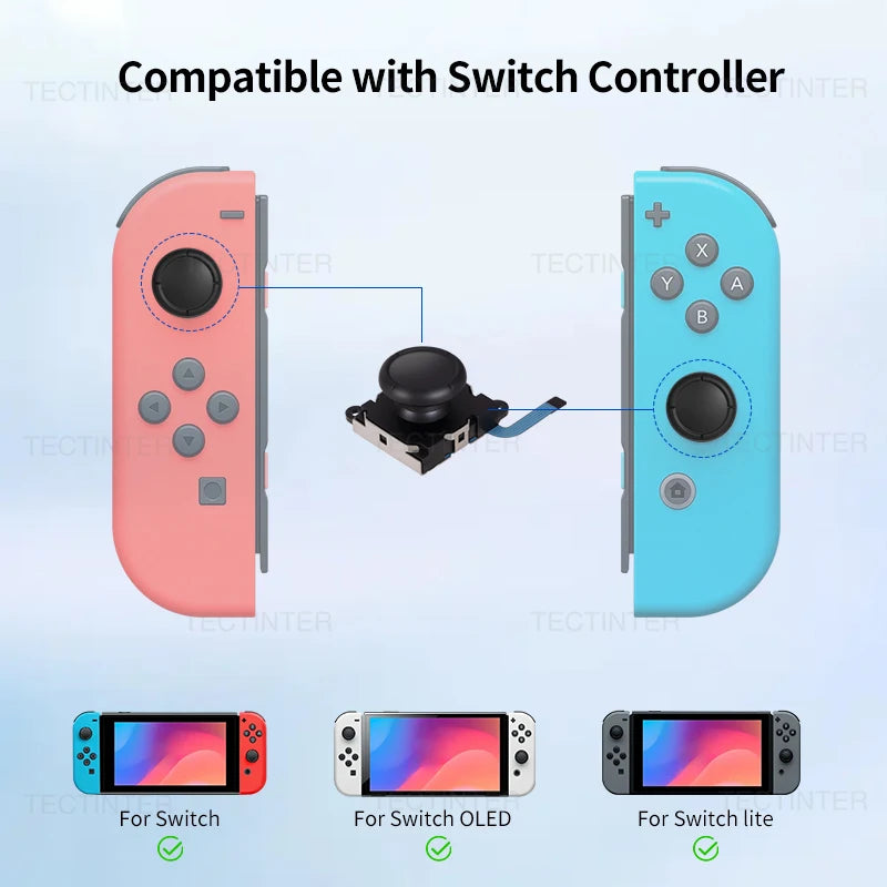 10pcs Replacement 3D Analog Joystick for Nintendo Switch/OLE