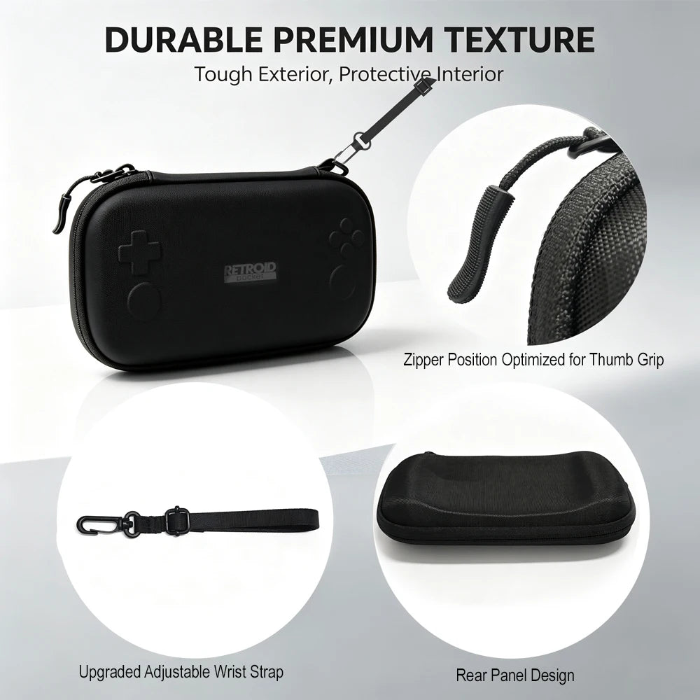 Hard EVA Carrying Case & Tempered Glass Screen Protector for