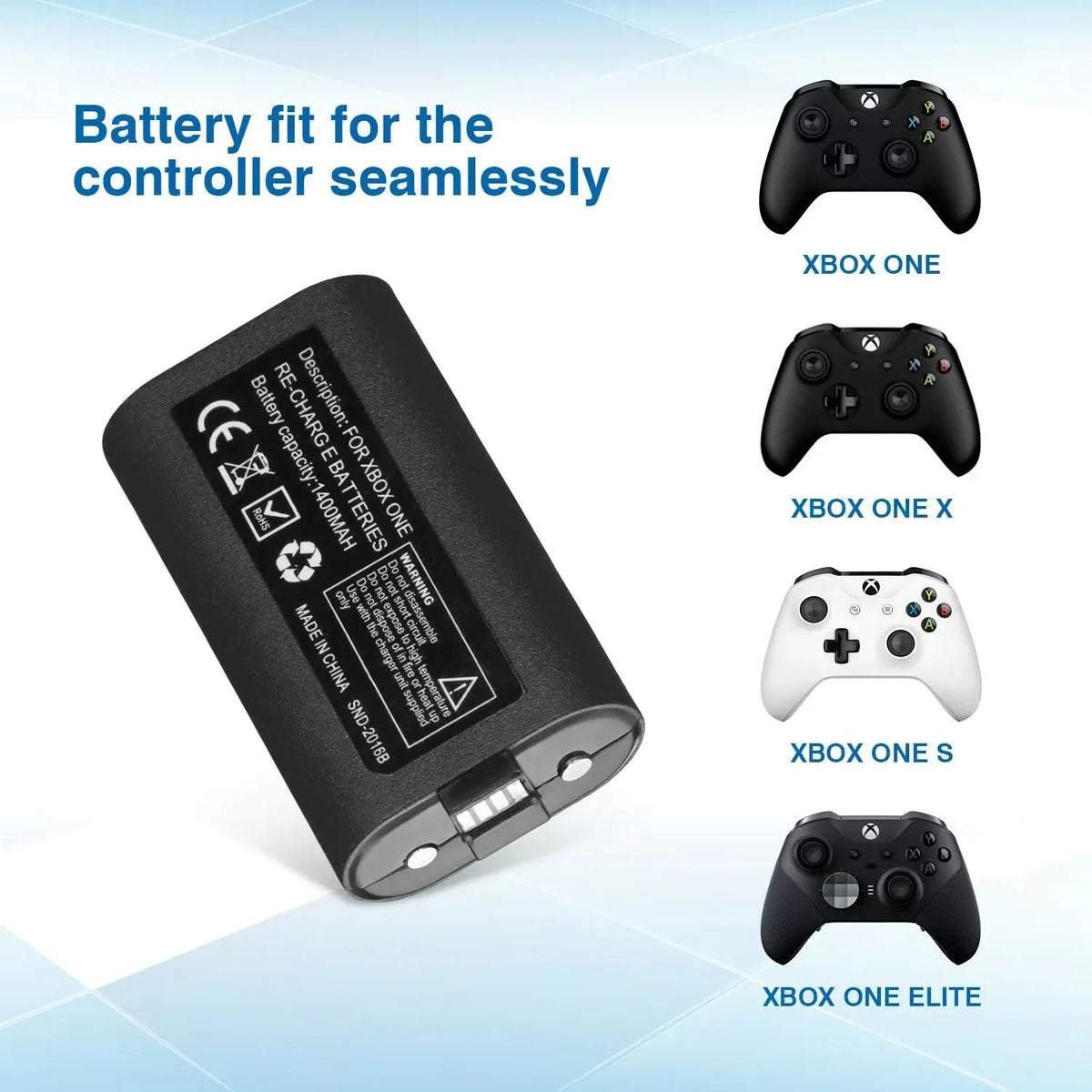 Game Console Replacement Battery 1400mAh Rechargeable Batter