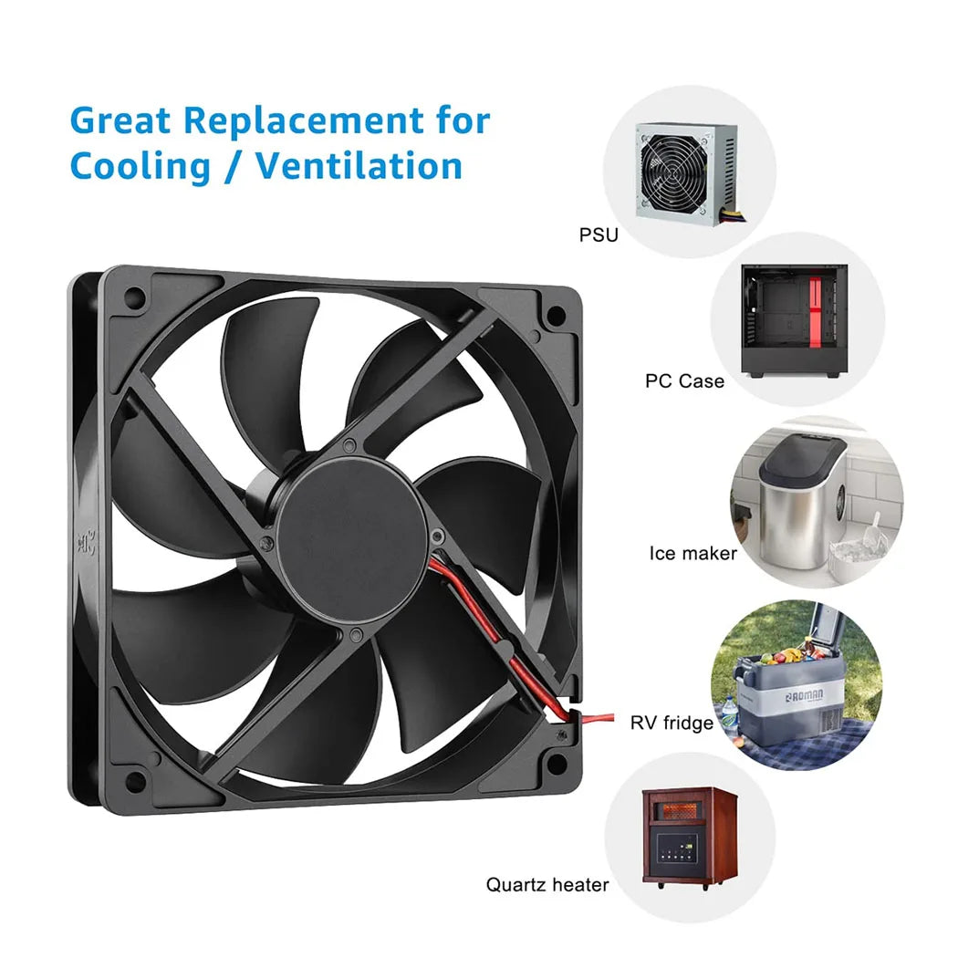120x120x25mm 120mm Case Exhaust Fan DC Brushless 5V 12V 24V 