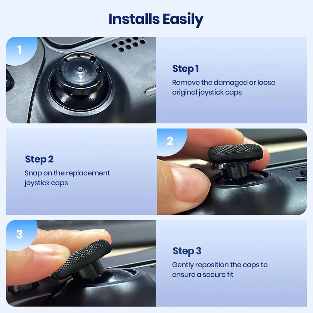 Thumb Grip Set Joystick Cap Compatible With PS5/PS4 Controll