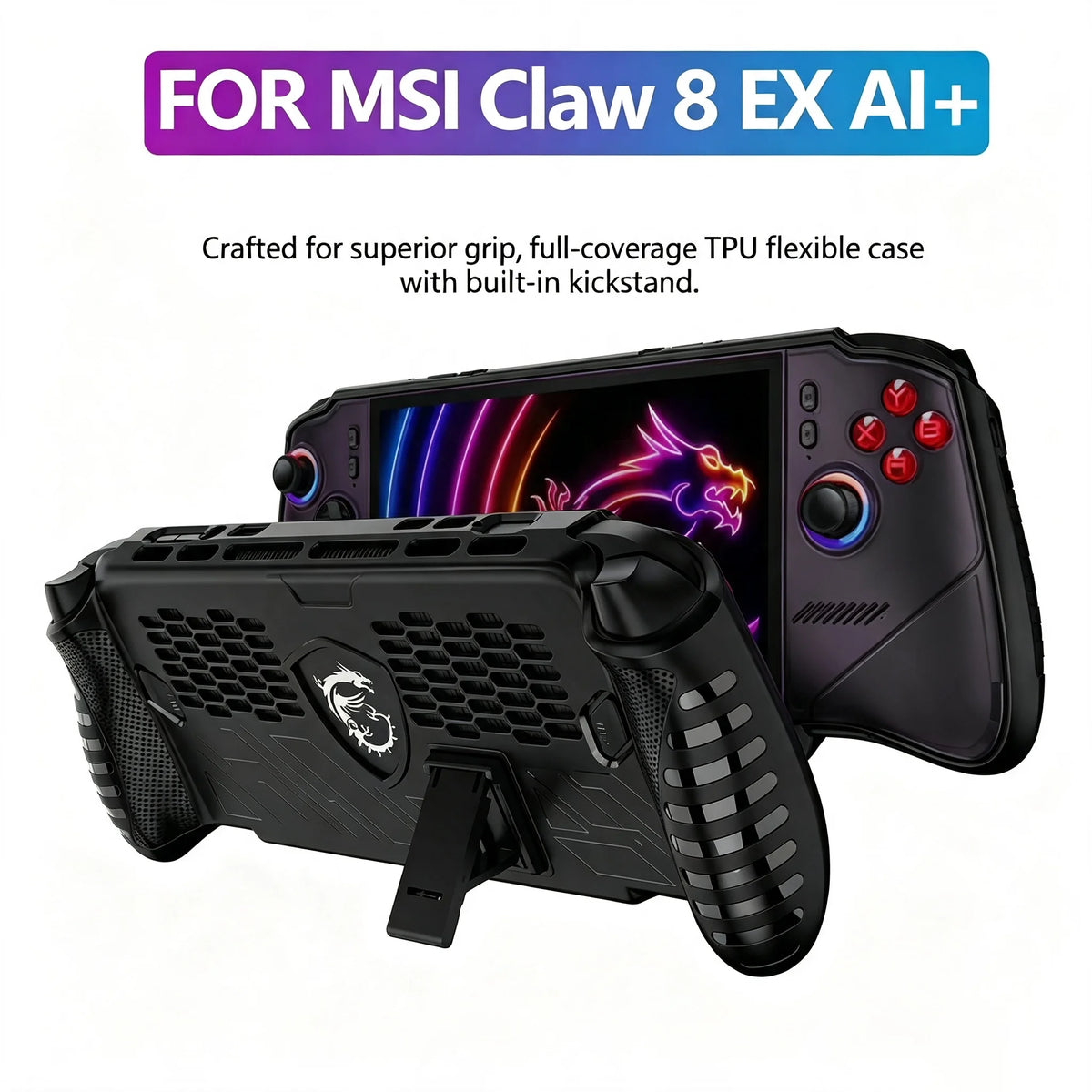 For MSI Claw 8 EX ai+ Handheld Console Case Soft TPU Protect