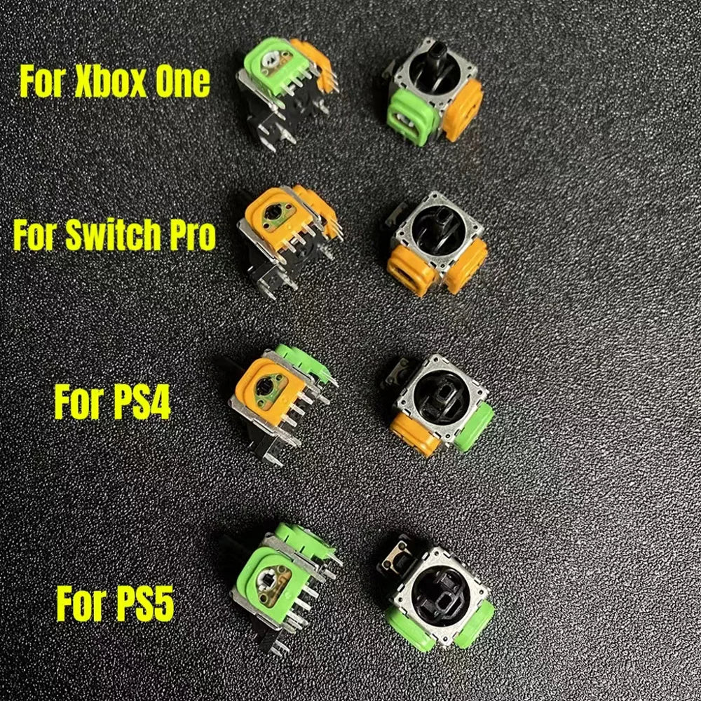 2pcs Replacement Hall Effect Joystick 3D Analog Sensor Thumb