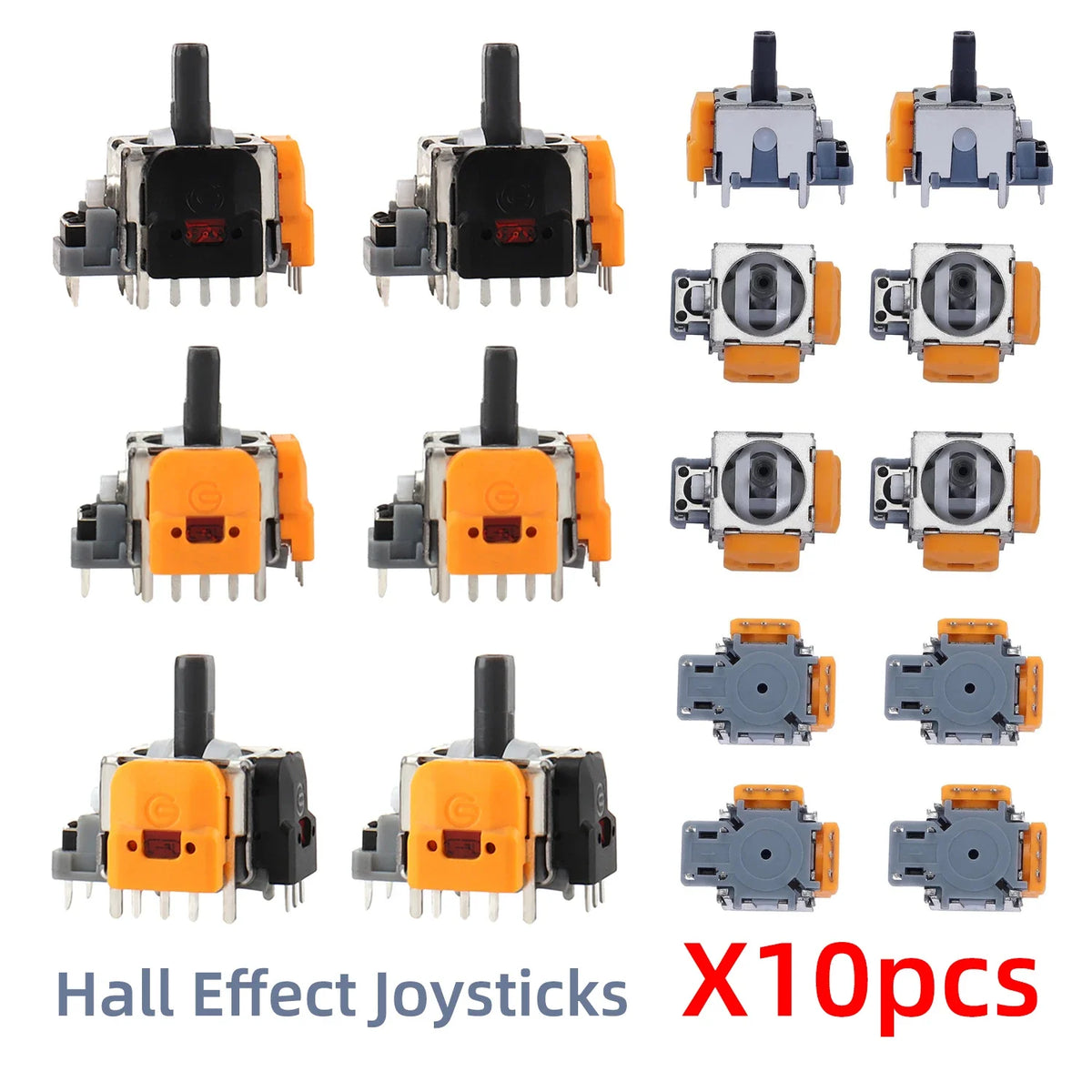 2-10PCS Replacement Hall Effect Joystick 3D Analog Joystick 
