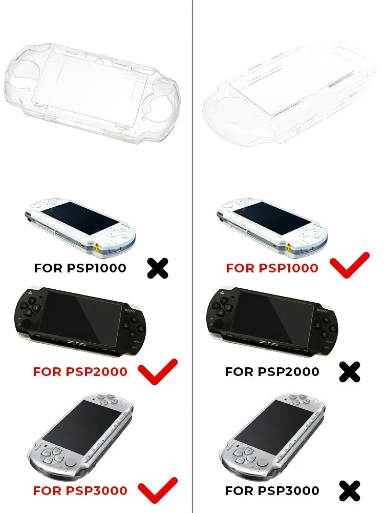 DATA FROG Crystal Hard Protective Case for PSP 2000/3000 Rep