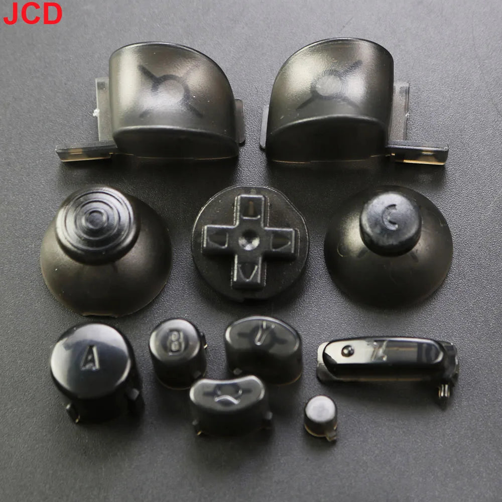JCD 1Set Full Set L R ABXY Z Keypads Buttons With 3D Thumbsticks Caps For GameCube For NGC D Pads Power ON OFF Buttons Replace