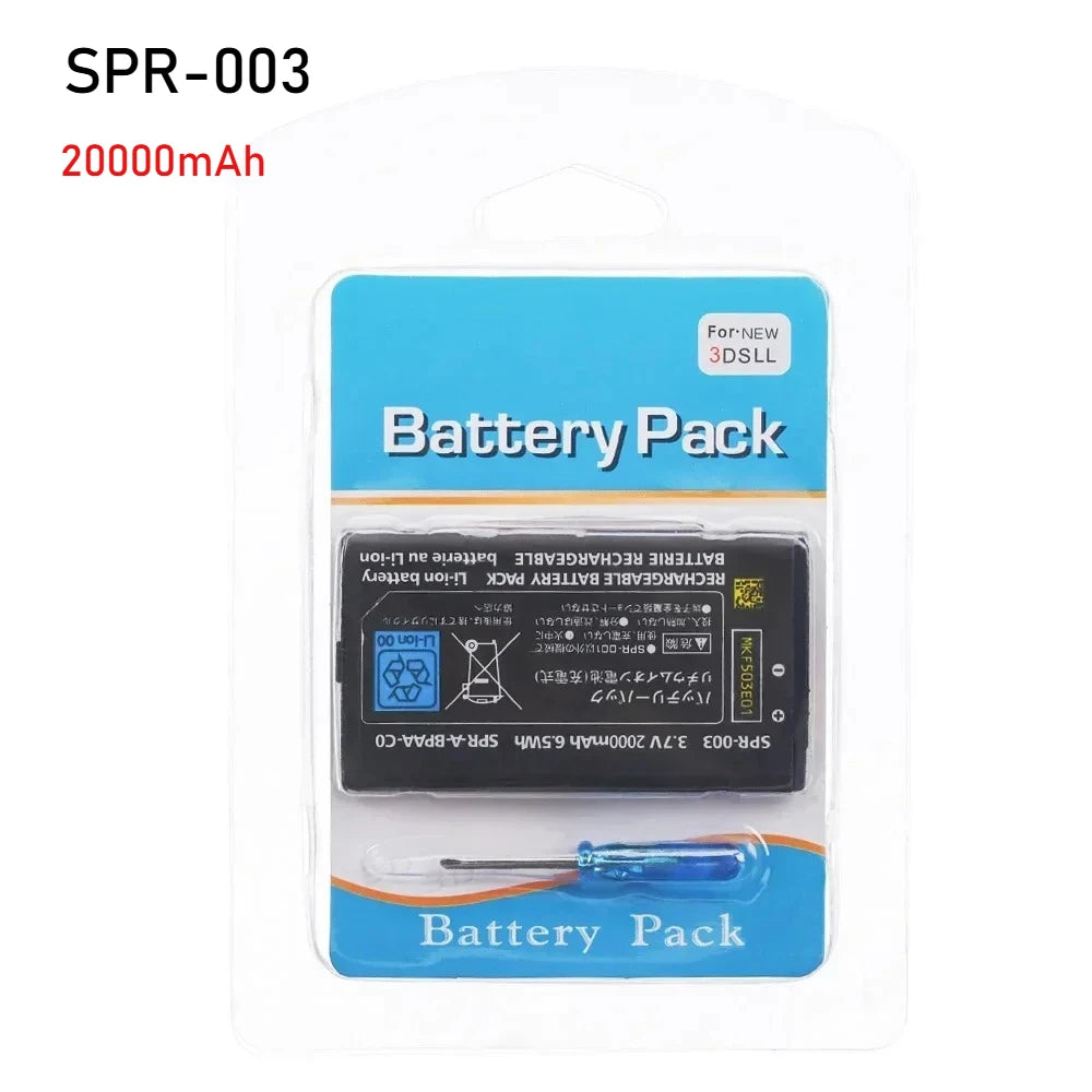 3.7V 2000mAh SPR-003 Replacement Lithium Battery Rechargeable For Nintendo 3DS XL Handheld Game Console Gaming