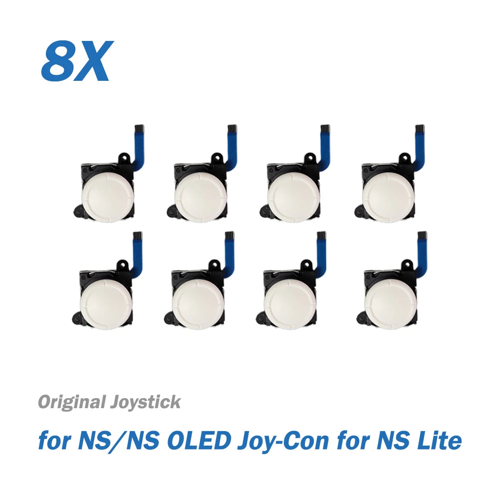 2/8/10pcs Replacement 3D Analog Joystick for Nintend Switch for NS OLED JoyCon ThumbStick Analog Stick for NS Lite White
