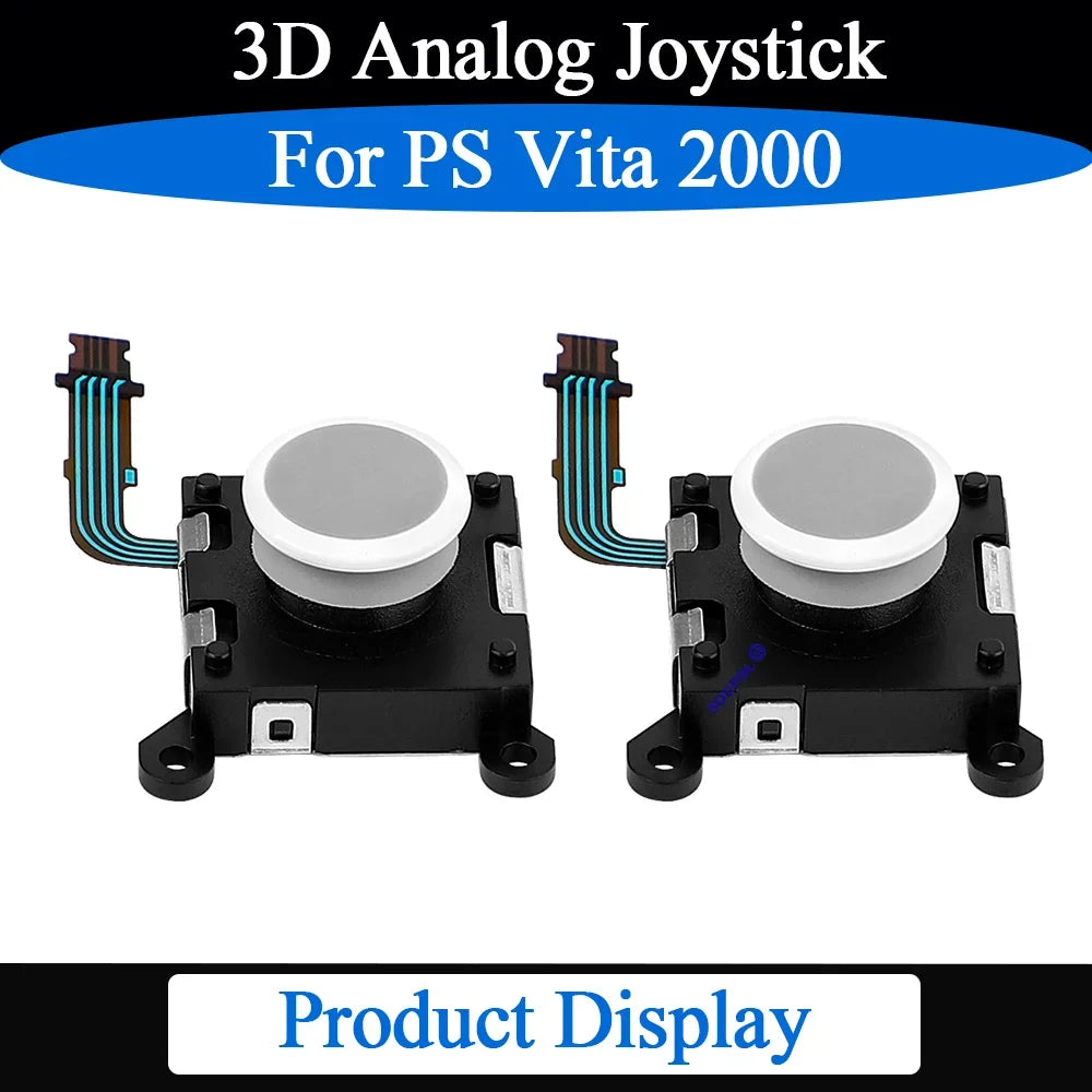 High Quality 1/2/5/8/10PCS For PS Vita 2000 Black/White 3D Analog Stick Rocker Thumb Stick For PSV2000 Accessory Replace Parts