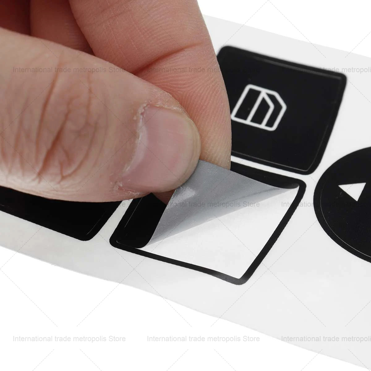 1 Pcs Car Window Control Switch Button Repair Stickers Deaca