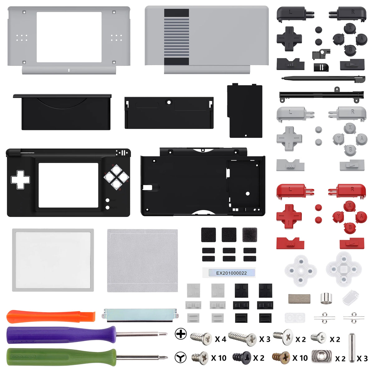 eXtremeRate Replacement Full Housing Shell for Nintendo DS Lite for NDSL - SFC SNES Classic EU Style