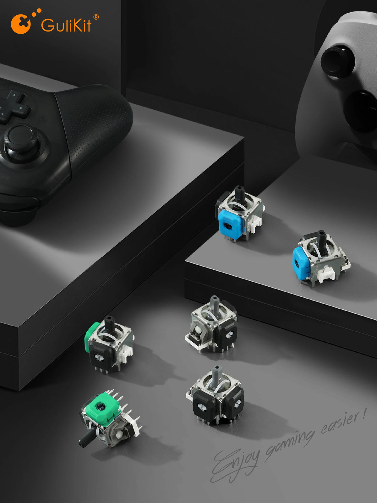 GuliKit Anti-Drift TMR Joystick for PS4 Xbox Series Gamepad 