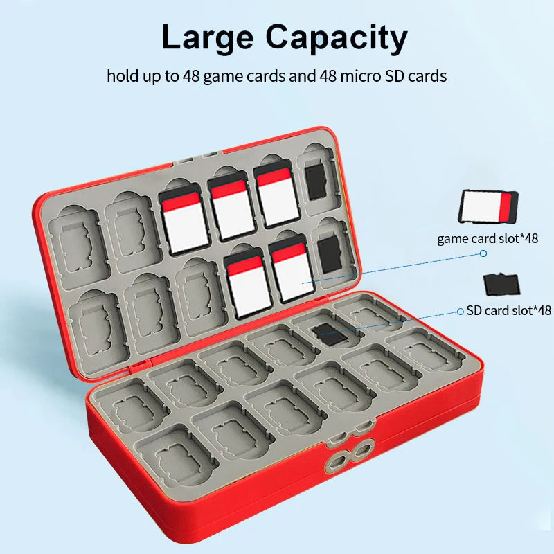 48 In 1 For Switch Game Card Storage Case Magnetic Switch Ga