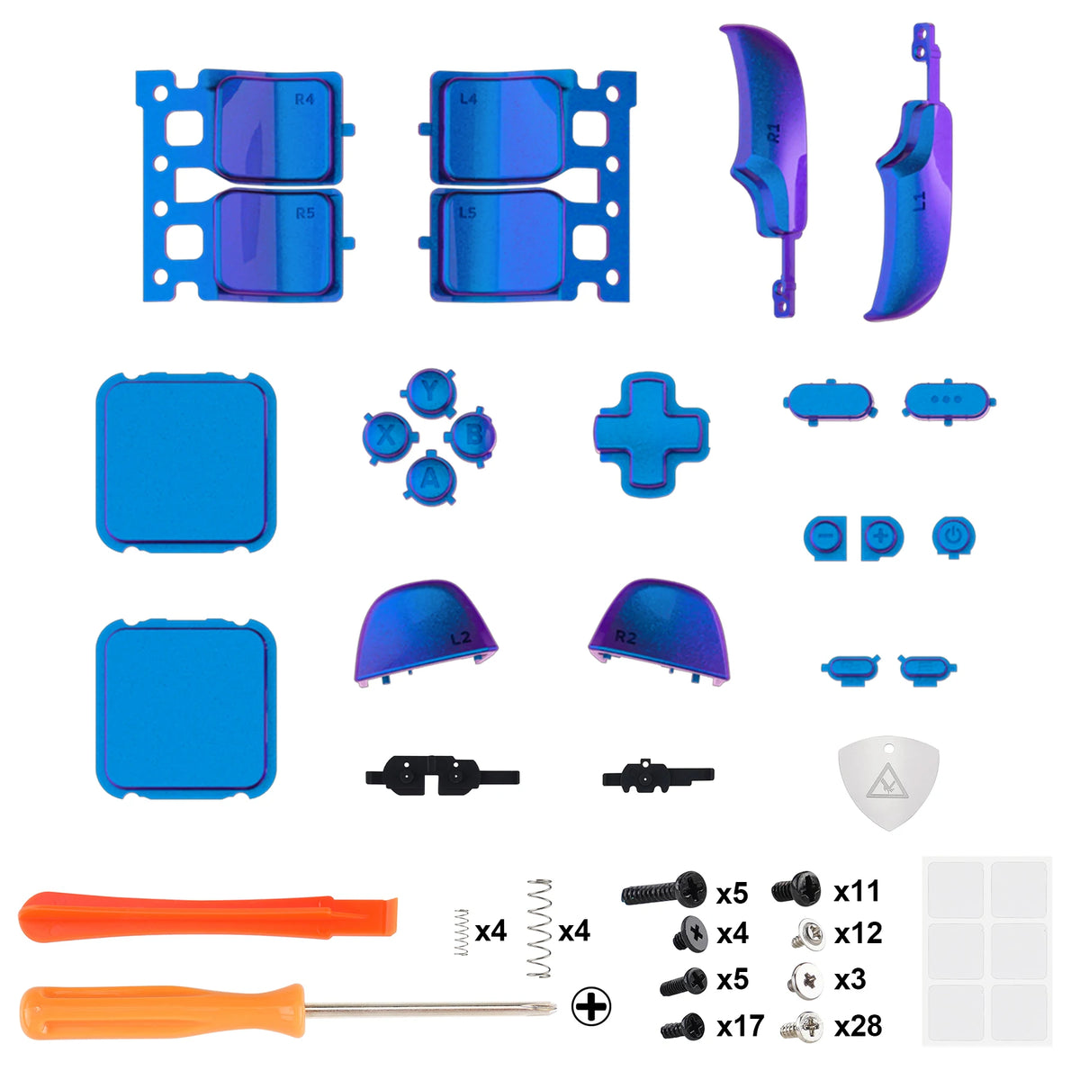eXtremeRate Replacement Full Set Buttons for Steam Deck LCD (Controller NOT included) - Glossy & Single Series