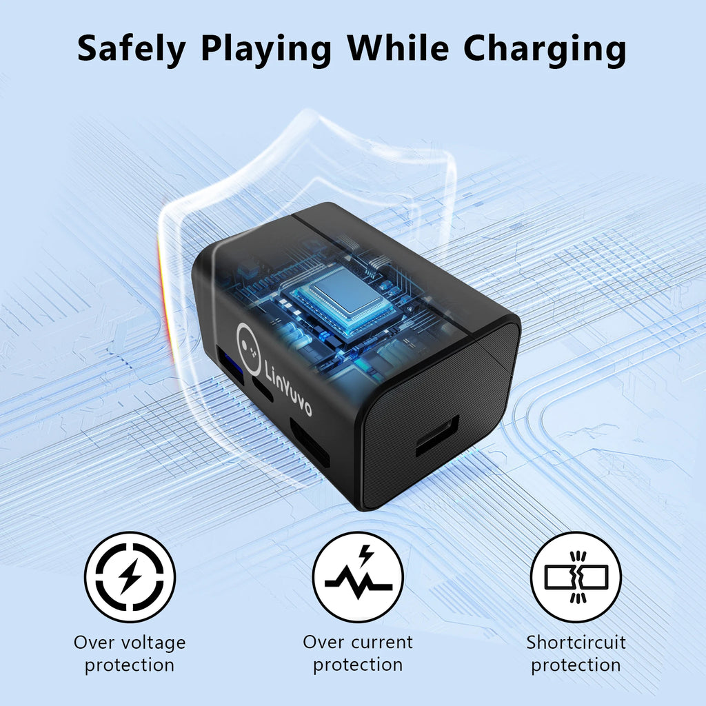 LinYuvo TV Docking Station for Switch/OLED 4K/1080P HDMI TV 