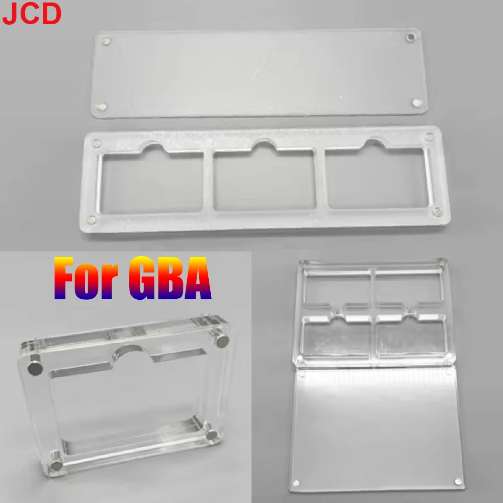 JCD 1pcs For GBA Game Card Box Magnetic Cover High Transpare
