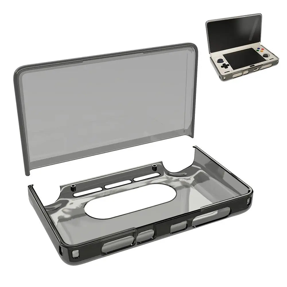 Clear TPU Case For AYN Thor Dual Screen Handheld Game Console Transparent Shockproof Protective Cover Shell