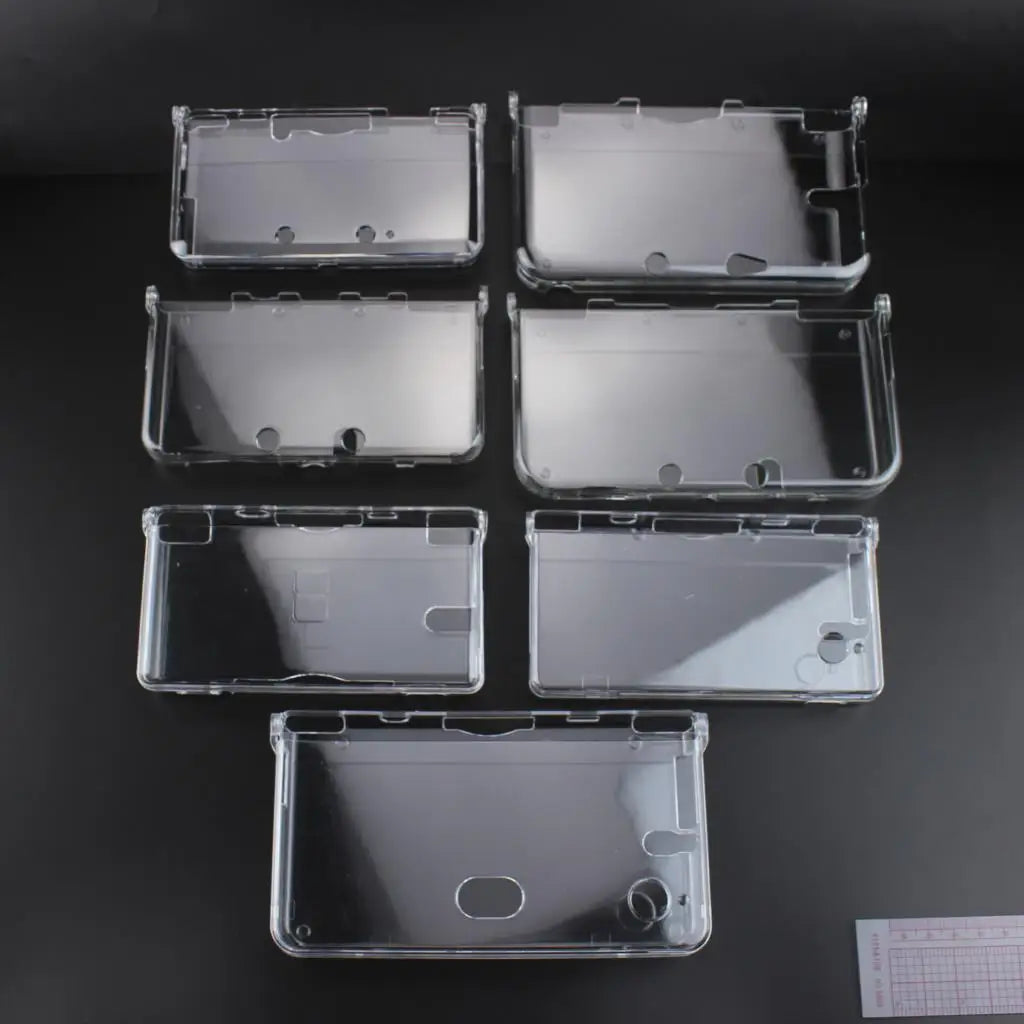 8models 1pc Plastic Clear Crystal Protective Hard Shell Skin