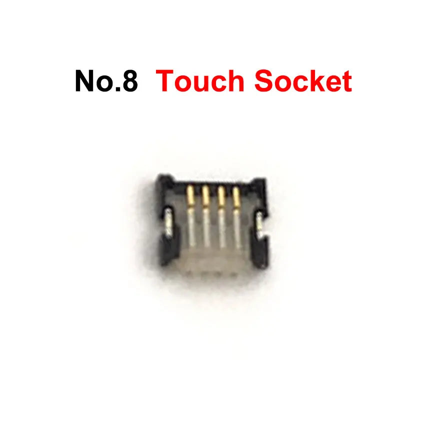 For New 2DS XL LL Volume Button Micro Switch Battery Base Charging Port R4 SD Card Slot Microphone Touch LCD Socket Connector